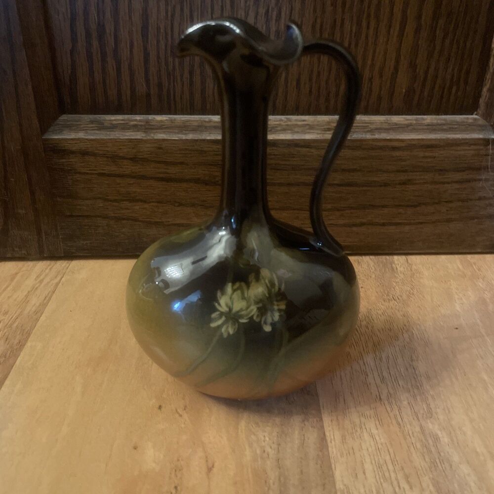 Antique 1902 Rookwood Ewer Vase Edith Felton 6 Inches Tall 867 Mint